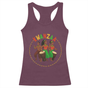 Celebrate Kwanzaa Together African Culture Dance Gift Racerback Tank Top TS12 Maroon Print Your Wear