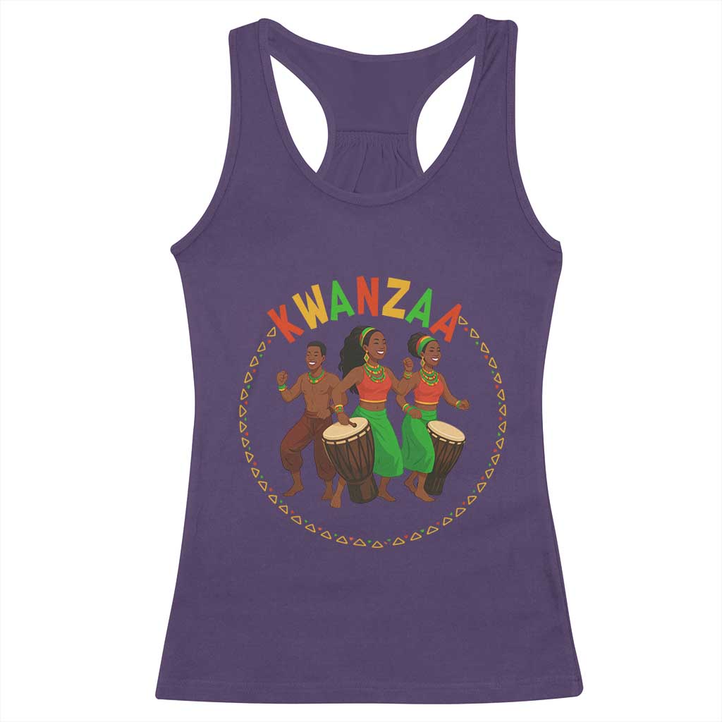 Celebrate Kwanzaa Together African Culture Dance Gift Racerback Tank Top TS12 Purple Print Your Wear
