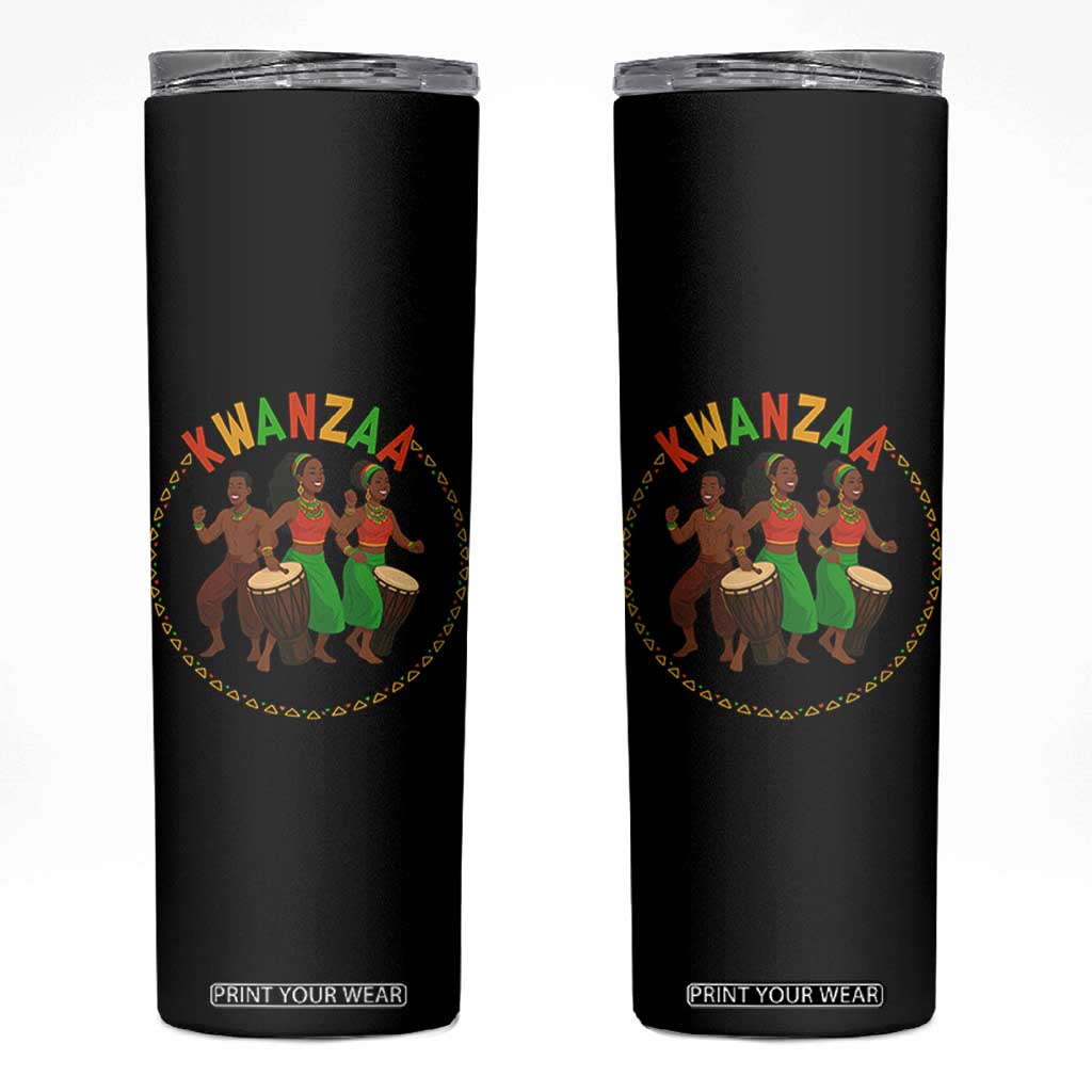 Celebrate Kwanzaa Together African Culture Dance Gift Skinny Tumbler TS12 Black Print Your Wear
