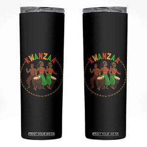 Celebrate Kwanzaa Together African Culture Dance Gift Skinny Tumbler TS12 Black Print Your Wear