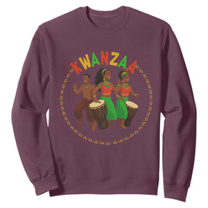 Celebrate Kwanzaa Together African Culture Dance Gift Sweatshirt TS12 Maroon Print Your Wear