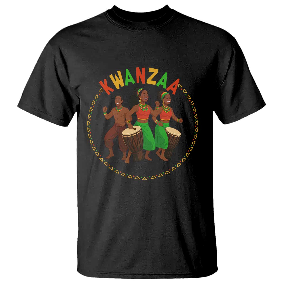 Celebrate Kwanzaa Together African Culture Dance Gift T Shirt TS12 Black Print Your Wear