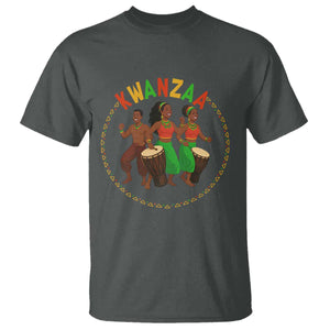 Celebrate Kwanzaa Together African Culture Dance Gift T Shirt TS12 Dark Heather Print Your Wear