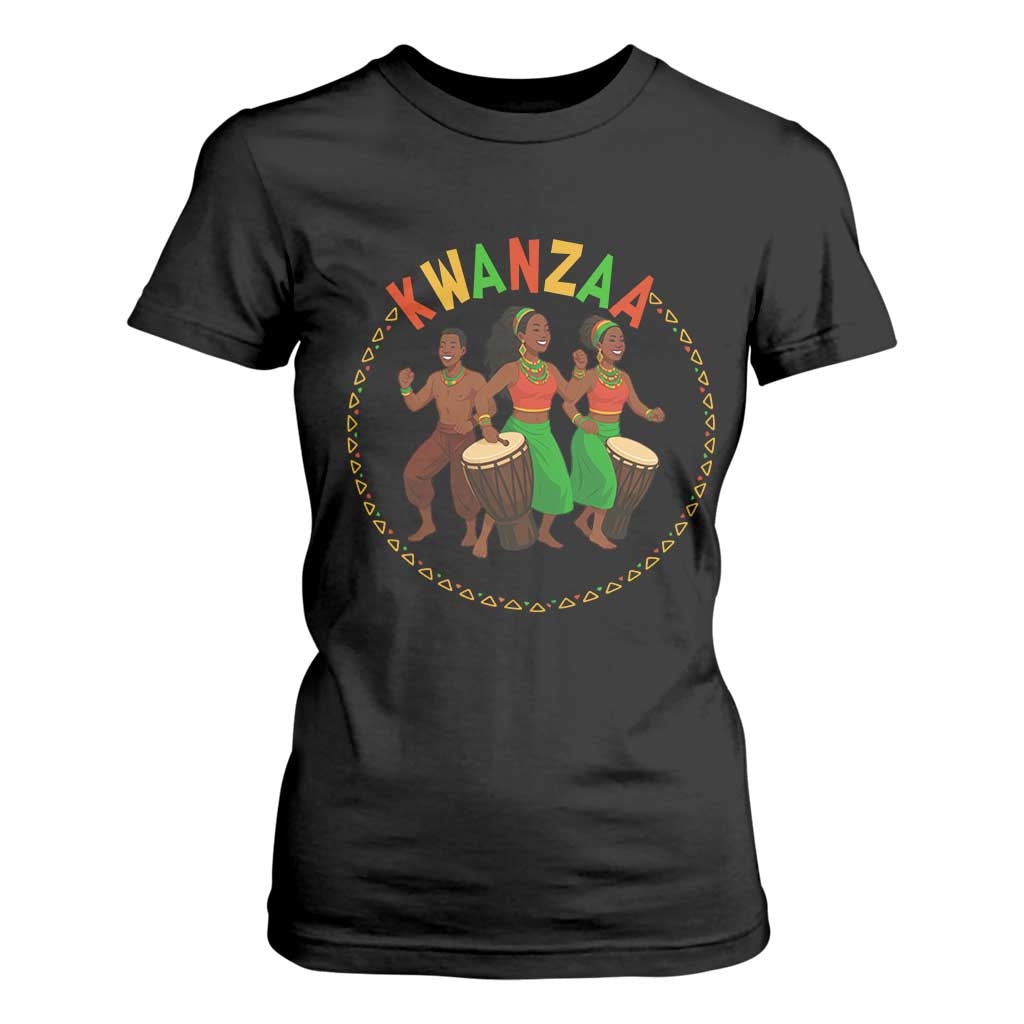 Celebrate Kwanzaa Together African Culture Dance Gift T Shirt For Women TS12 Black Print Your Wear