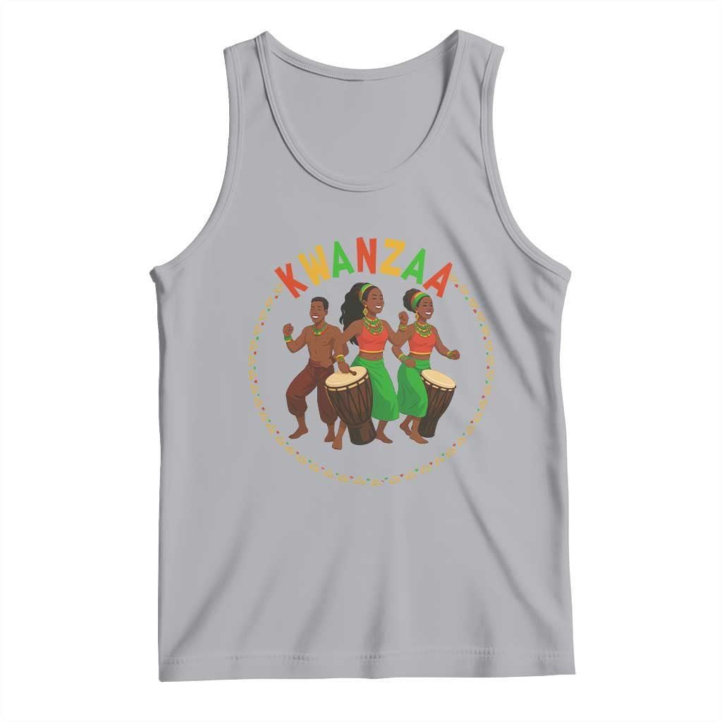 Celebrate Kwanzaa Together African Culture Dance Gift Tank Top TS12 Athletic Heather Print Your Wear