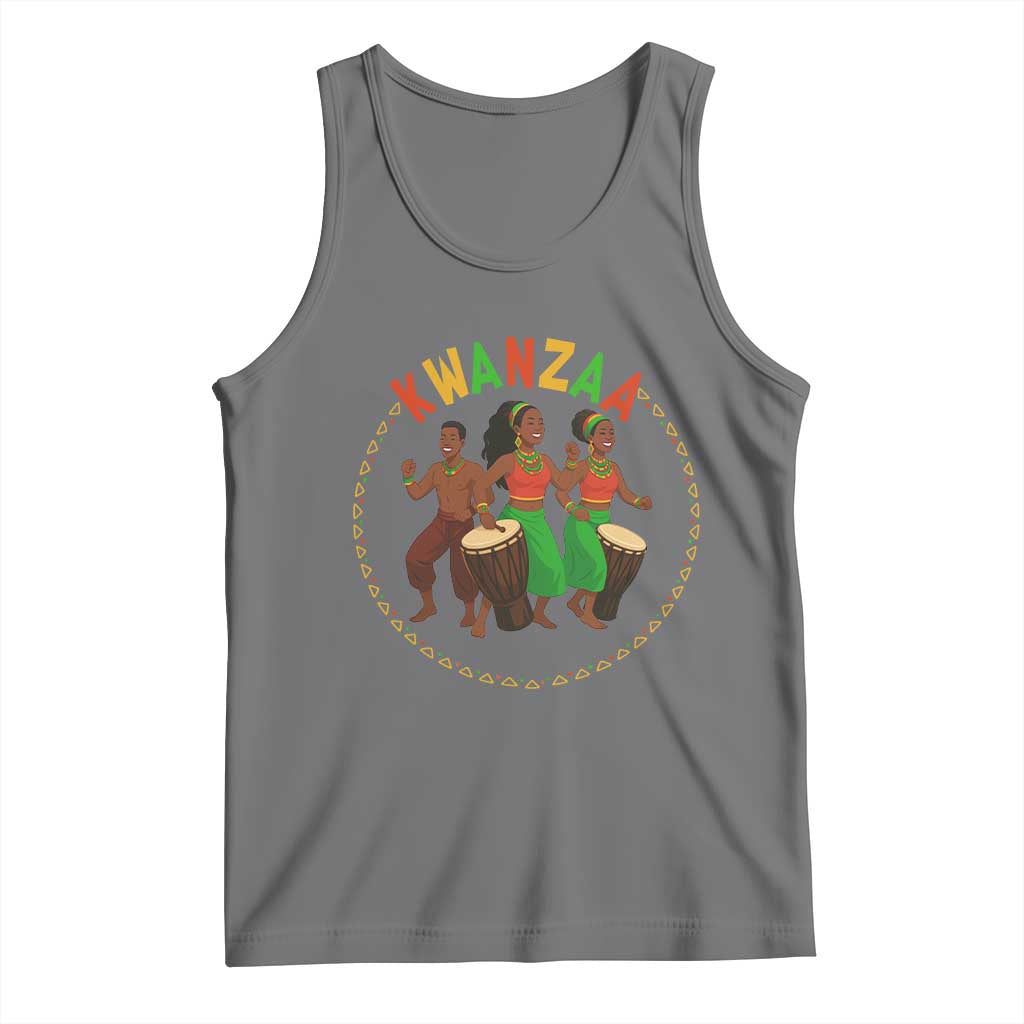 Celebrate Kwanzaa Together African Culture Dance Gift Tank Top TS12 Black Heather Print Your Wear