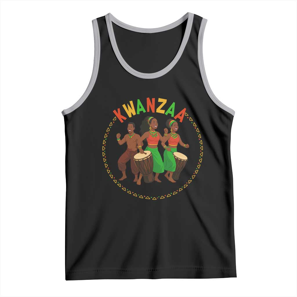 Celebrate Kwanzaa Together African Culture Dance Gift Tank Top TS12 Black Athletic Heather Print Your Wear