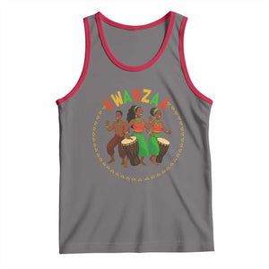 Celebrate Kwanzaa Together African Culture Dance Gift Tank Top TS12 Deep Heather Red Print Your Wear