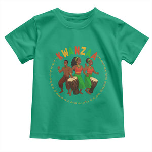 Celebrate Kwanzaa Together African Culture Dance Gift Toddler T Shirt TS12 Irish Green Print Your Wear