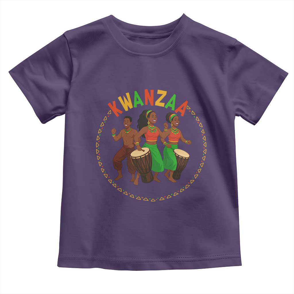 Celebrate Kwanzaa Together African Culture Dance Gift Toddler T Shirt TS12 Purple Print Your Wear
