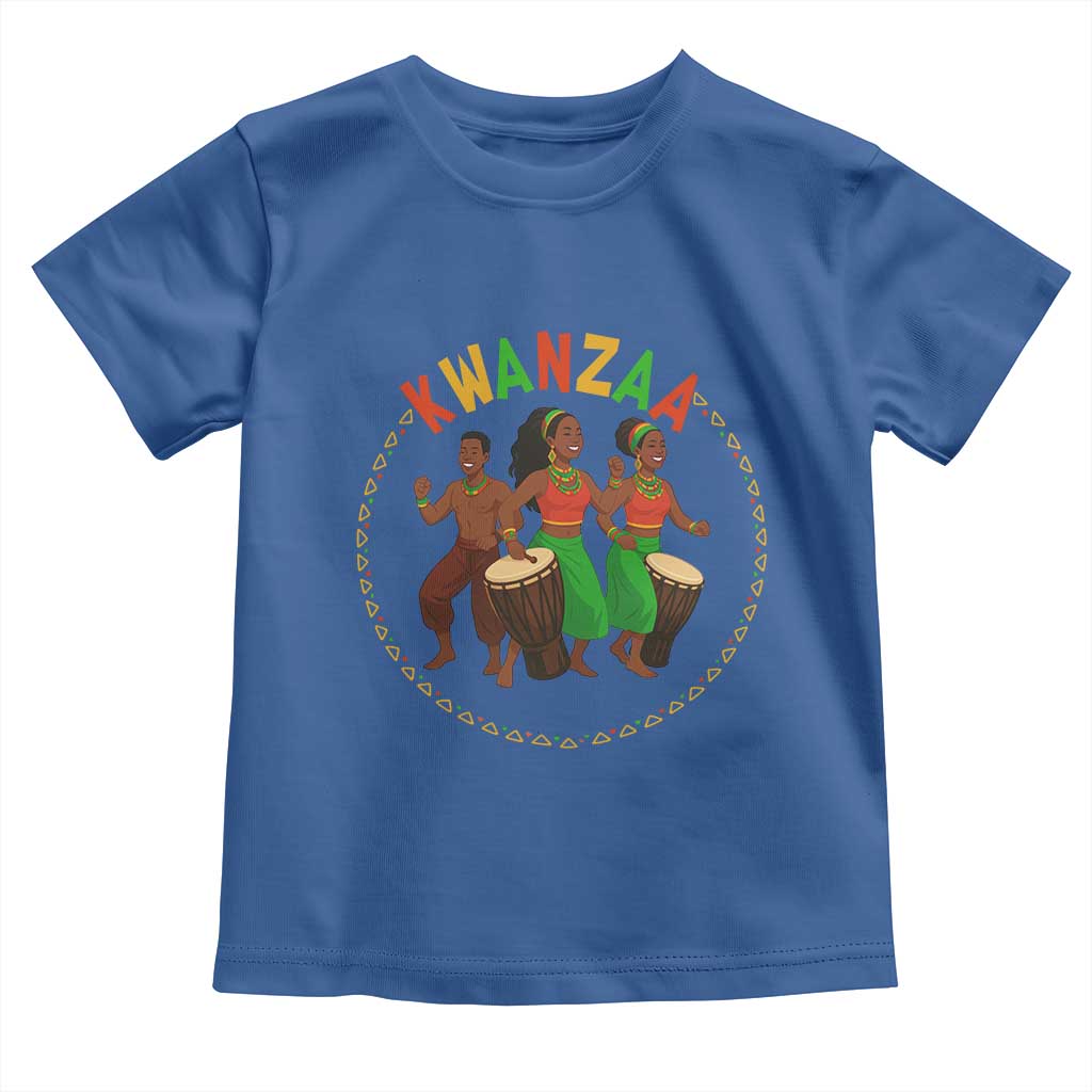 Celebrate Kwanzaa Together African Culture Dance Gift Toddler T Shirt TS12 Royal Blue Print Your Wear