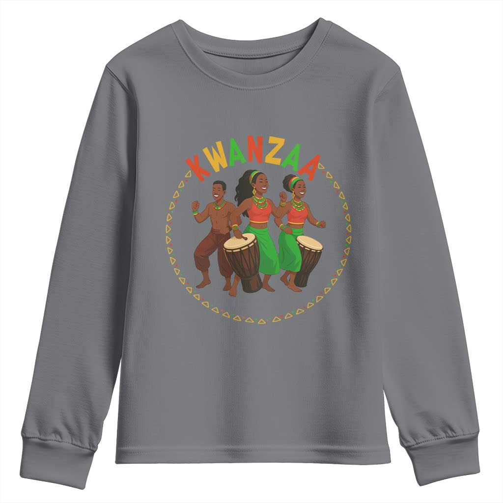 Celebrate Kwanzaa Together African Culture Dance Gift Youth Sweatshirt TS12 Charcoal Print Your Wear