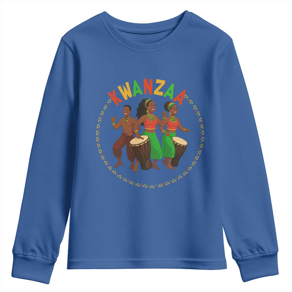 Celebrate Kwanzaa Together African Culture Dance Gift Youth Sweatshirt TS12 Royal Blue Print Your Wear