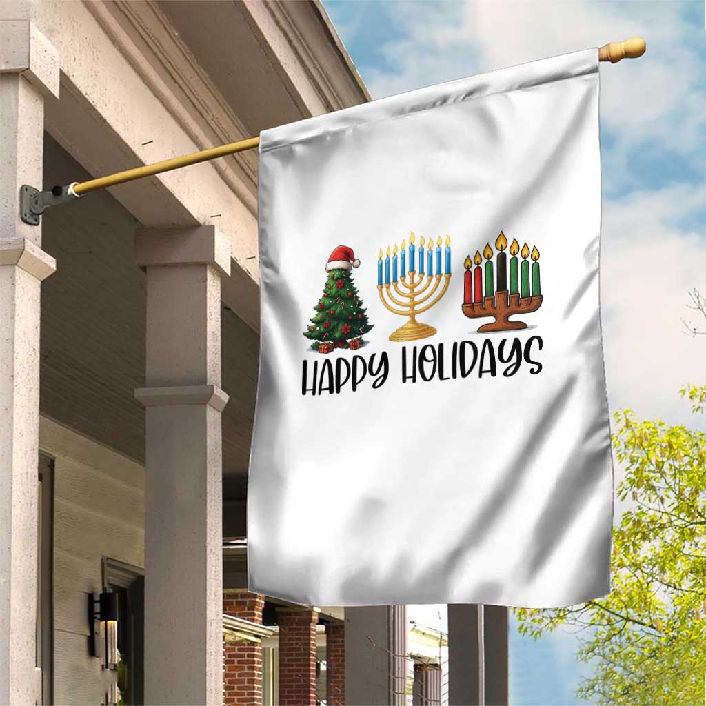 Christmas Hanukkah Kwanzaa Celebration Gift Garden Flag Happy Holidays TS12 Print Your Wear
