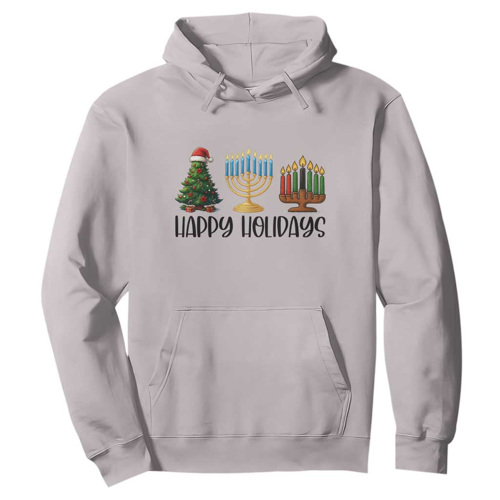 Christmas Hanukkah Kwanzaa Celebration Gift Hoodie Happy Holidays TS12 Ice Gray Print Your Wear