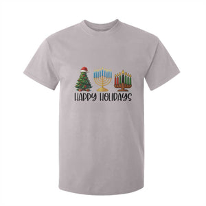 Christmas Hanukkah Kwanzaa Celebration Gift T Shirt For Kid Happy Holidays TS12 Ice Gray Print Your Wear