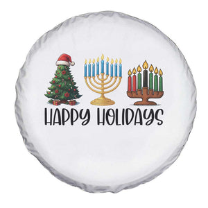Christmas Hanukkah Kwanzaa Celebration Gift Spare Tire Cover Happy Holidays TS12 Print Your Wear