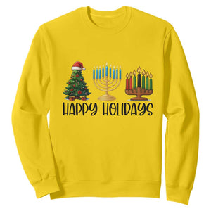 Christmas Hanukkah Kwanzaa Celebration Gift Sweatshirt Happy Holidays TS12 Daisy Print Your Wear