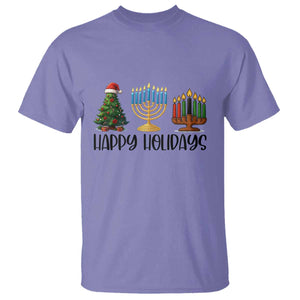 Christmas Hanukkah Kwanzaa Celebration Gift T Shirt Happy Holidays TS12 Violet Print Your Wear
