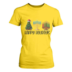 Christmas Hanukkah Kwanzaa Celebration Gift T Shirt For Women Happy Holidays TS12 Daisy Print Your Wear