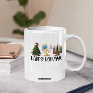 Christmas Hanukkah Kwanzaa Celebration Gift Coffee Mug Happy Holidays TS12 Print Your Wear