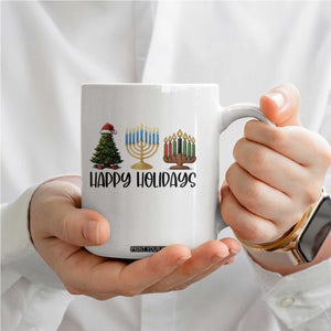 Christmas Hanukkah Kwanzaa Celebration Gift Coffee Mug Happy Holidays TS12 Print Your Wear