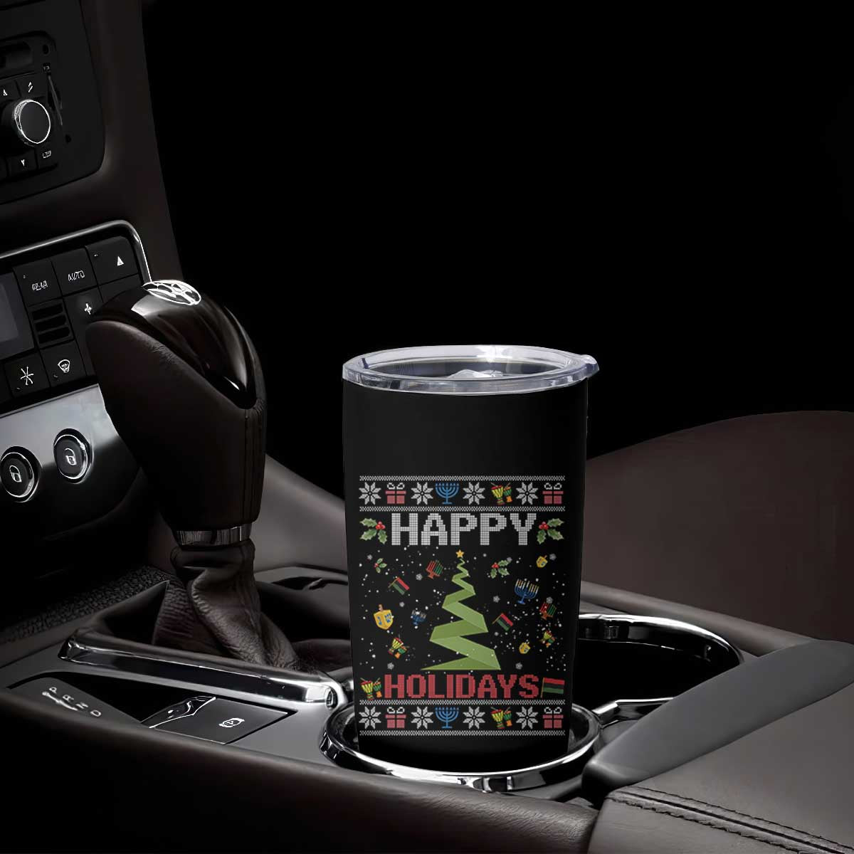 Happy Holidays For All Christmas Hanukkah Kwanzaa Gift Tumbler Cup TS12 Print Your Wear
