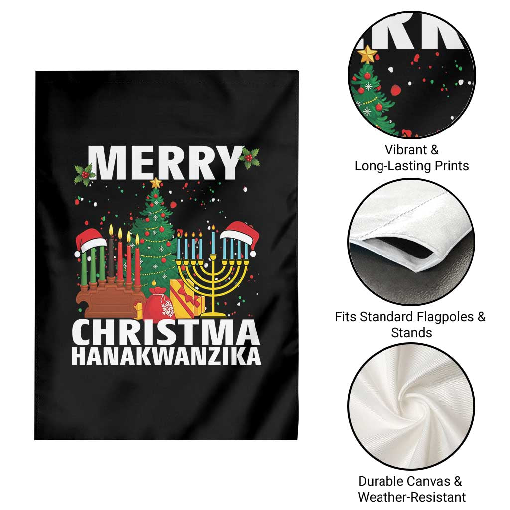 Merry Christmahanakwanzika Garden Flag Christmas Hanukkah Kwanzaa Celebration Gift TS12 Print Your Wear