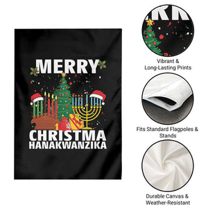 Merry Christmahanakwanzika Garden Flag Christmas Hanukkah Kwanzaa Celebration Gift TS12 Print Your Wear
