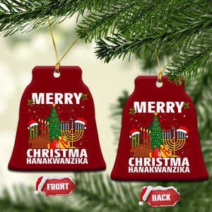 Merry Christmahanakwanzika Ceramic Ornament Christmas Hanukkah Kwanzaa Celebration Gift TS12 Print Your Wear