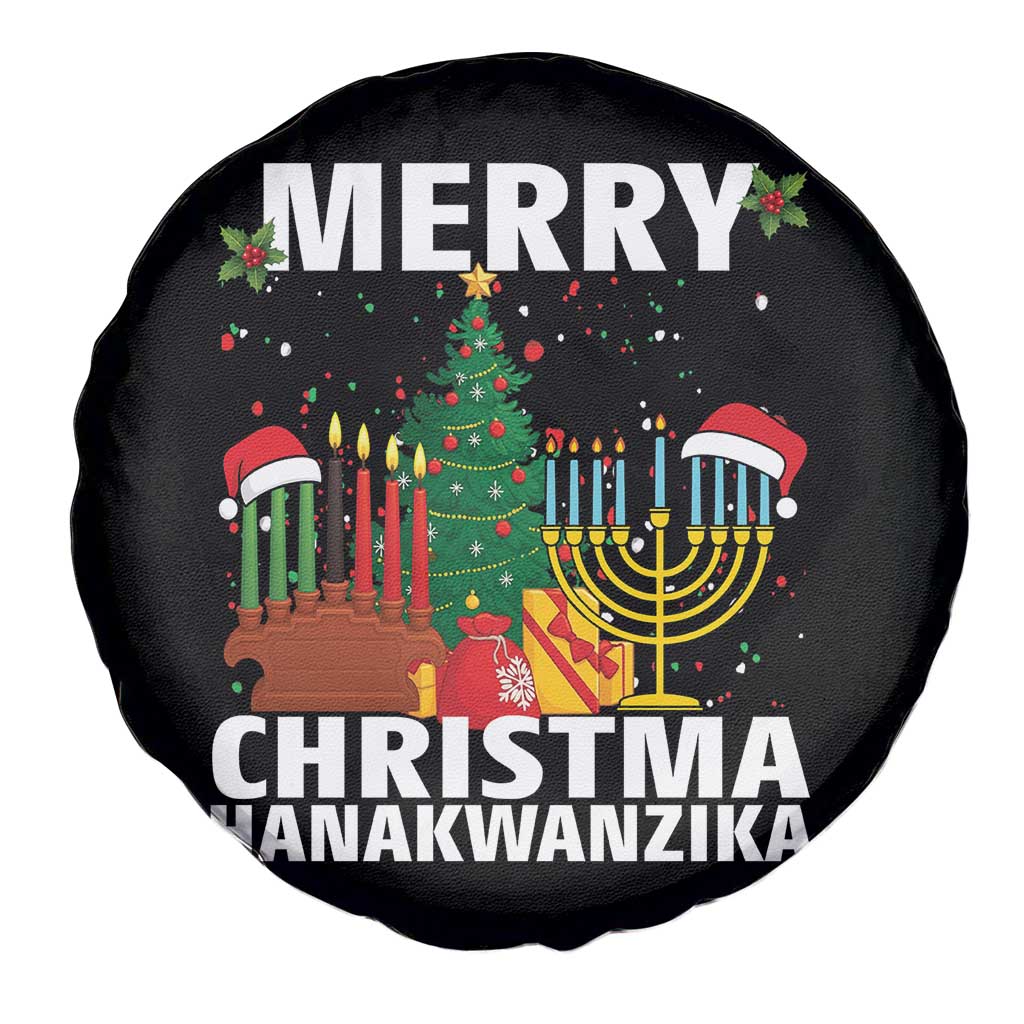 Merry Christmahanakwanzika Spare Tire Cover Christmas Hanukkah Kwanzaa Celebration Gift TS12 Print Your Wear
