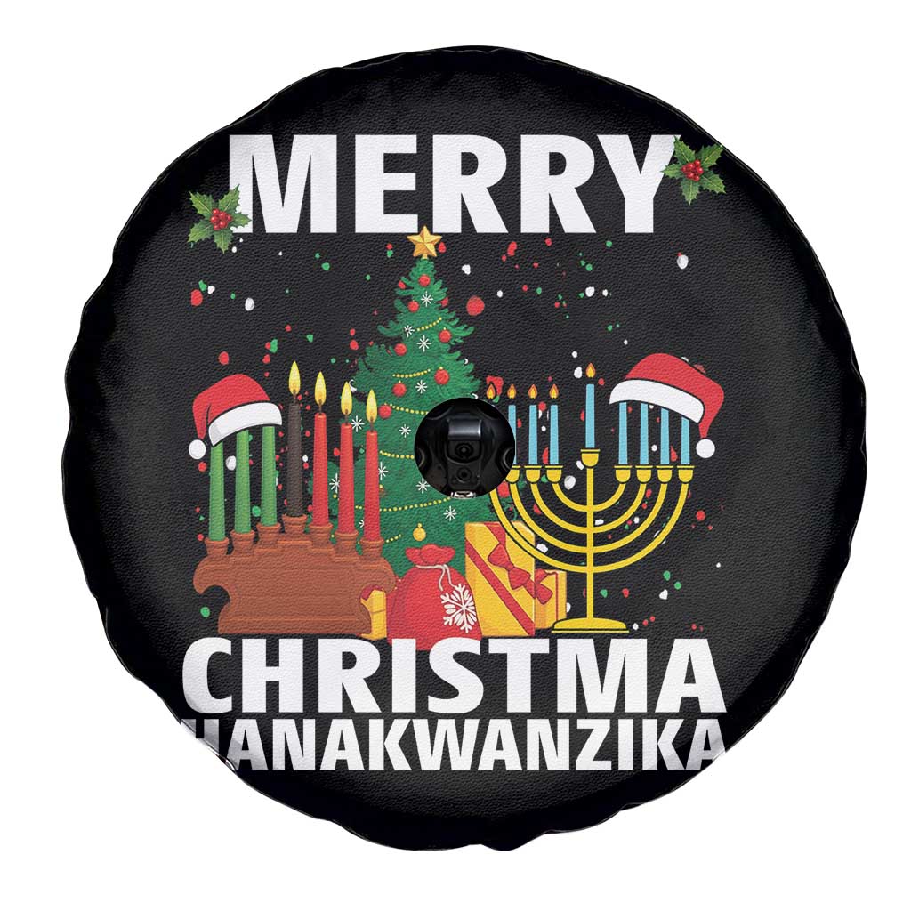Merry Christmahanakwanzika Spare Tire Cover Christmas Hanukkah Kwanzaa Celebration Gift TS12 Print Your Wear