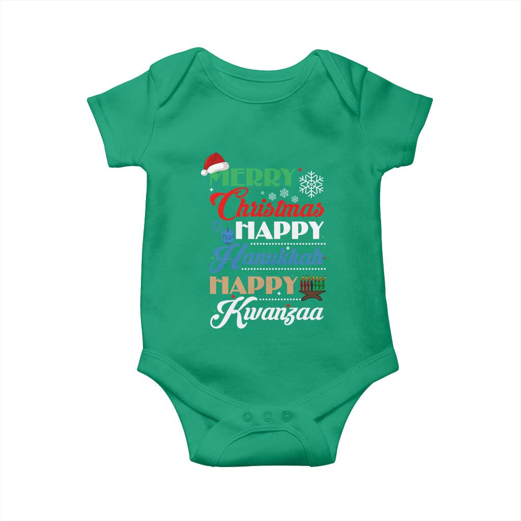 Funny Christmas Hanukkah Kwanzaa Baby Onesie December Holiday Gift TS12 Irish Green Print Your Wear