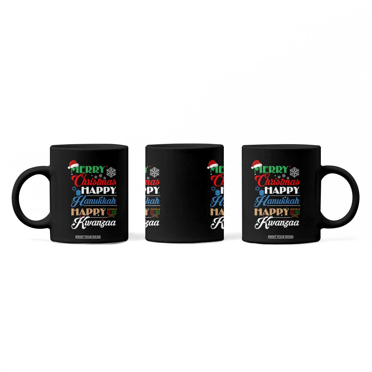 Funny Christmas Hanukkah Kwanzaa Coffee Mug December Holiday Gift TS12 Print Your Wear
