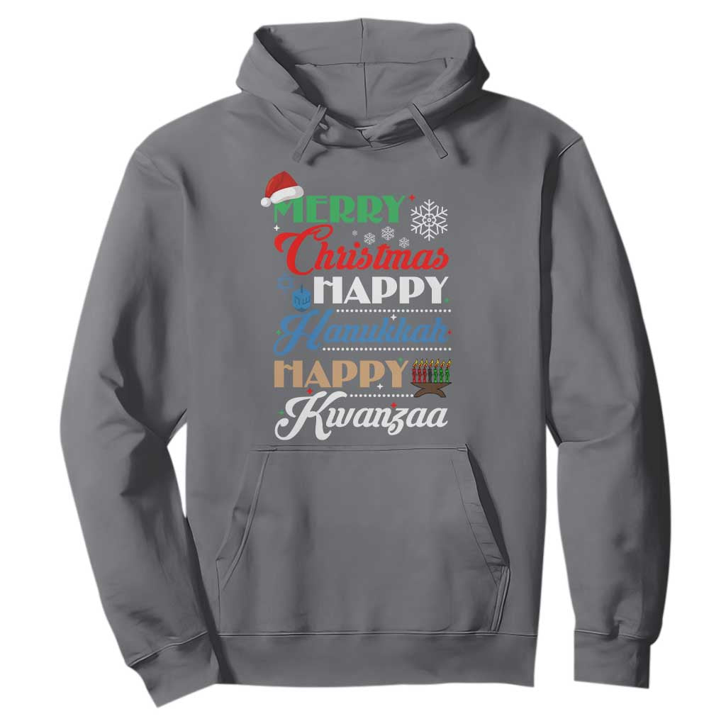 Funny Christmas Hanukkah Kwanzaa Hoodie December Holiday Gift TS12 Charcoal Print Your Wear