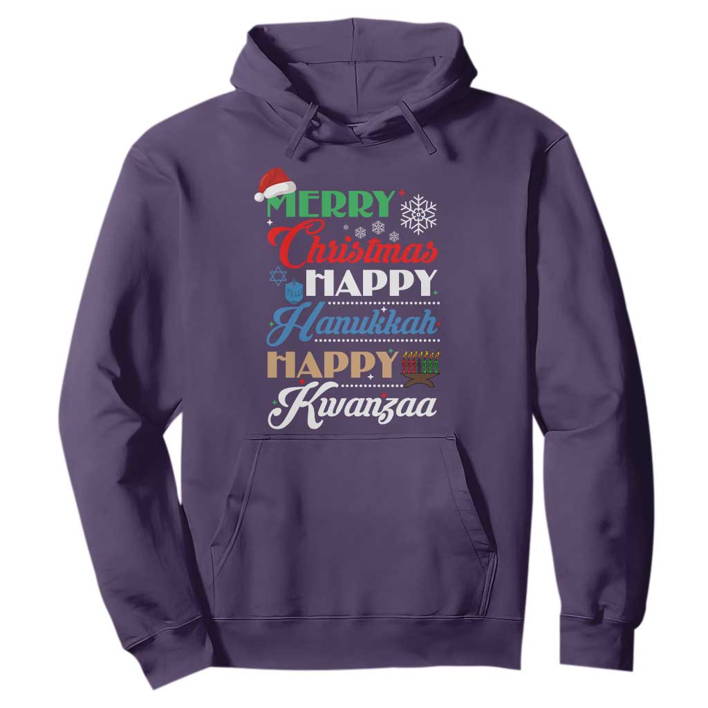 Funny Christmas Hanukkah Kwanzaa Hoodie December Holiday Gift TS12 Purple Print Your Wear