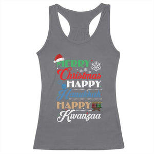 Funny Christmas Hanukkah Kwanzaa Racerback Tank Top December Holiday Gift TS12 Charcoal Print Your Wear