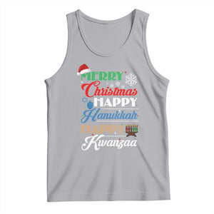 Funny Christmas Hanukkah Kwanzaa Tank Top December Holiday Gift TS12 Athletic Heather Print Your Wear