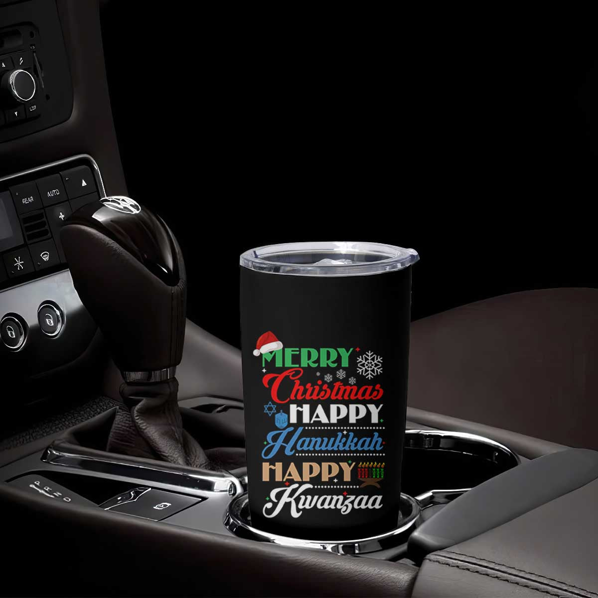 Funny Christmas Hanukkah Kwanzaa Tumbler Cup December Holiday Gift TS12 Print Your Wear