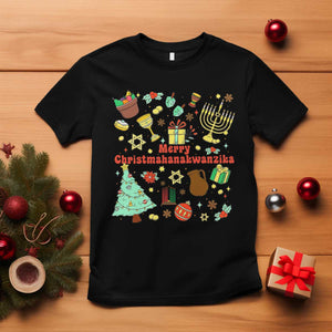 Merry Christmahanakwanzika T Shirt Funny Winter Holiday Gift TS12 Black Print Your Wear