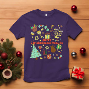 Merry Christmahanakwanzika T Shirt Funny Winter Holiday Gift TS12 Purple Print Your Wear