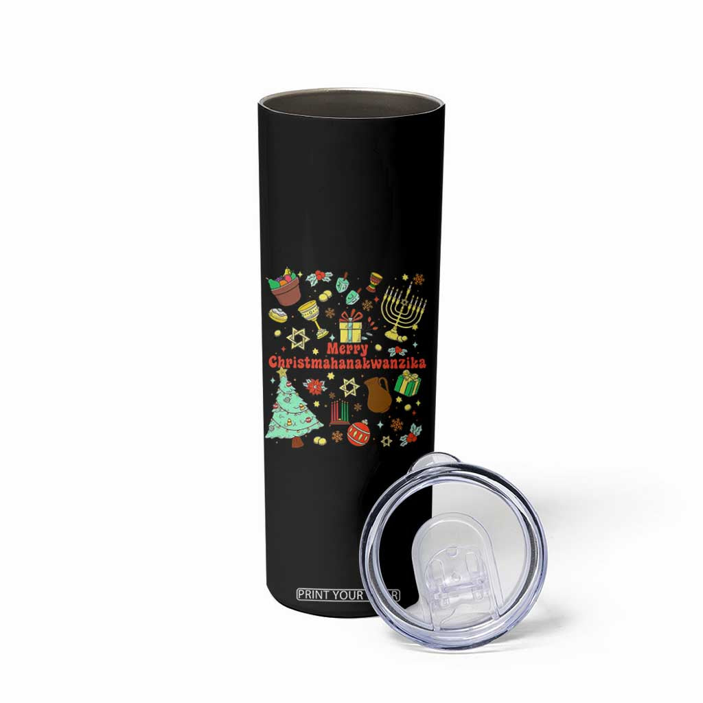 Merry Christmahanakwanzika Skinny Tumbler Funny Winter Holiday Gift TS12 Print Your Wear
