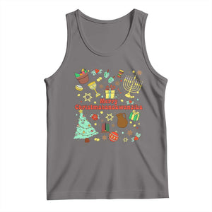Merry Christmahanakwanzika Tank Top Funny Winter Holiday Gift TS12 Deep Heather Print Your Wear