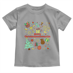 Merry Christmahanakwanzika Toddler T Shirt Funny Winter Holiday Gift TS12 Sport Gray Print Your Wear