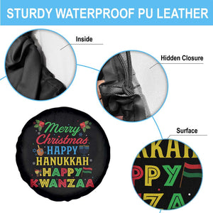 Merry Christmas Hanukkah Kwanzaa Spare Tire Cover Funny Holiday Gift TS12 Print Your Wear