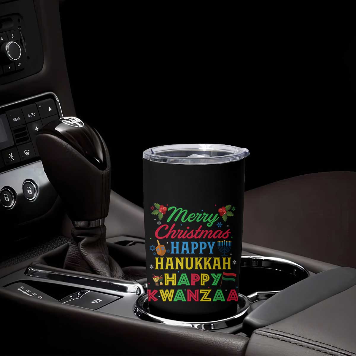 Merry Christmas Hanukkah Kwanzaa Tumbler Cup Funny Holiday Gift TS12 Print Your Wear