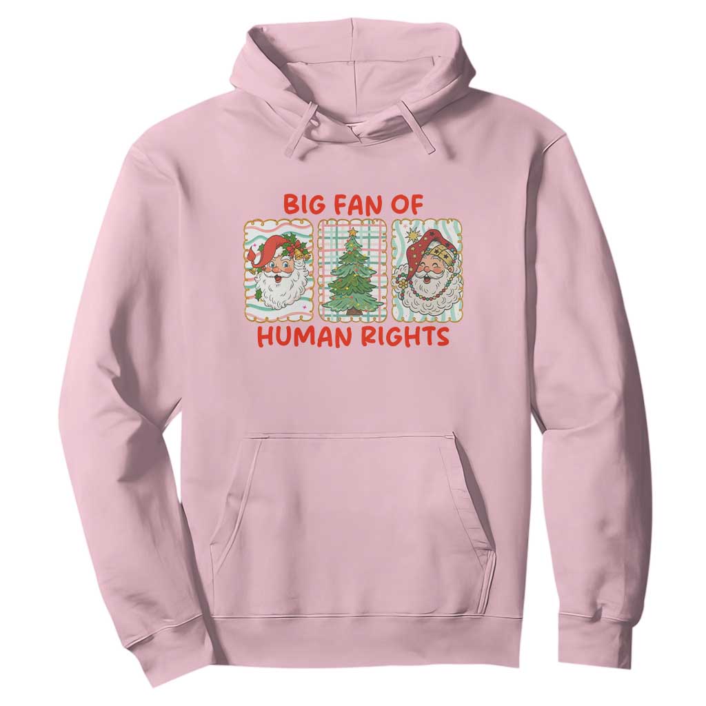 Big Fan Of Human Rights And Equality Hoodie Xmas Activism Gift TS12 Light Pink Print Your Wear