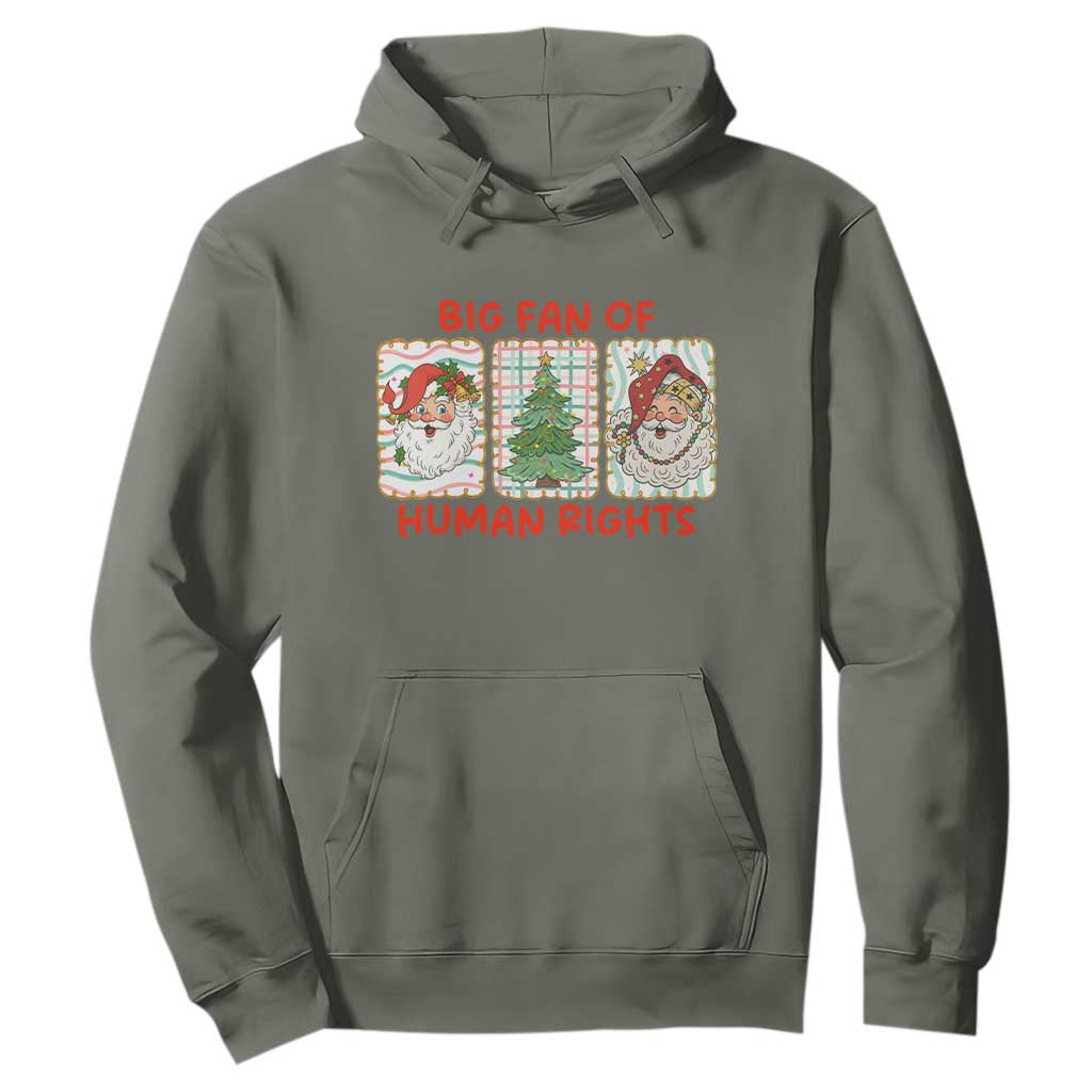 Big Fan Of Human Rights And Equality Hoodie Xmas Activism Gift TS12 Military Green Print Your Wear