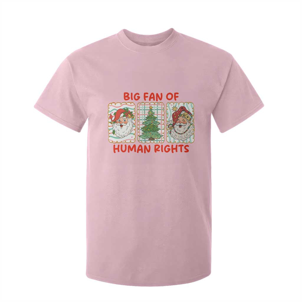 Big Fan Of Human Rights And Equality T Shirt For Kid Xmas Activism Gift TS12 Light Pink Print Your Wear