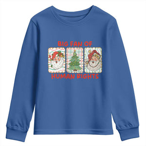 Big Fan Of Human Rights And Equality Youth Sweatshirt Xmas Activism Gift TS12 Royal Blue Print Your Wear